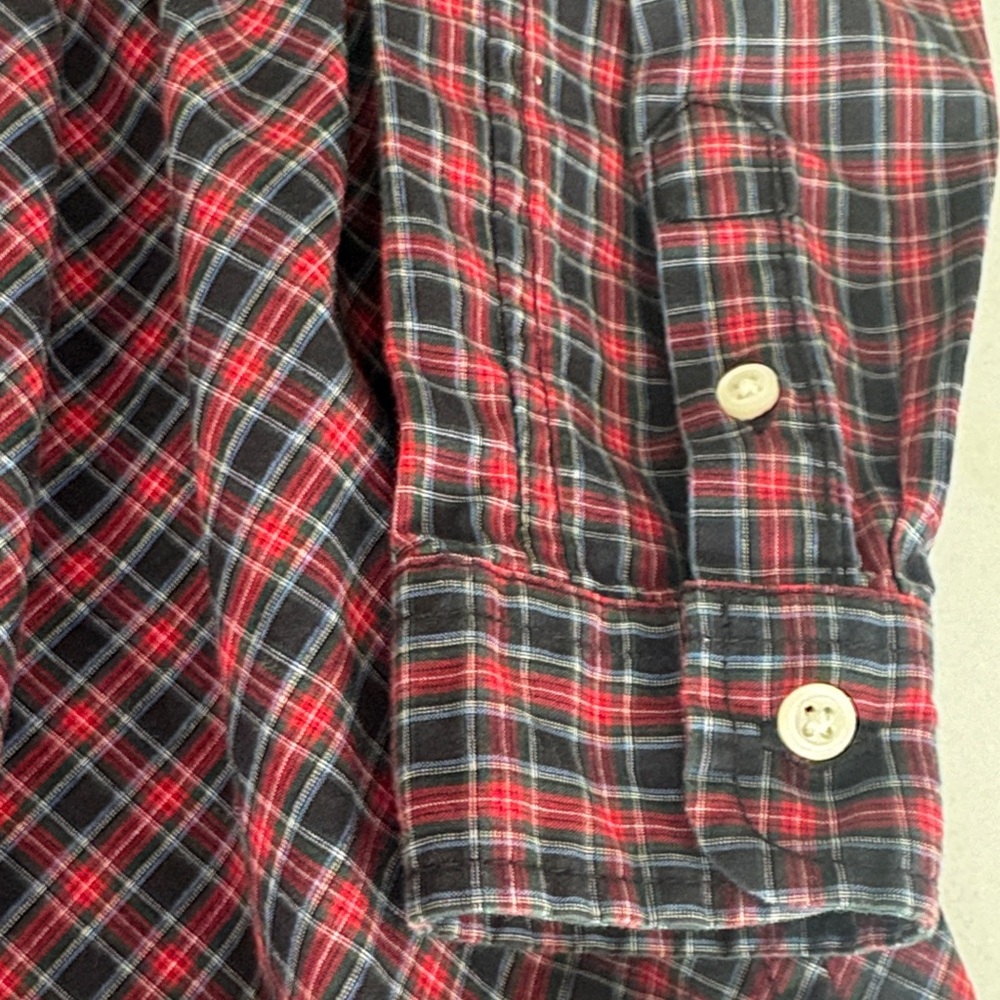 Ralph Lauren Red and Black Plaid Dress with White Accents Sz 6 - Picture 12 of 12